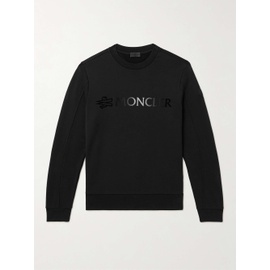 몽클레어 MONCLER Logo-Flocked Cotton-Jersey Sweatshirt 1647597307463671