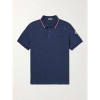 몽클레어 MONCLER Logo-Embossed Contrast-Tipped Cotton-Pique Polo Shirt 1647597307463719