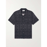 MR P. Camp-Collar Printed Linen and Cotton-Blend Shirt 1647597307476071
