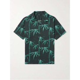 띠어리 THEORY Irving Camp-Collar Printed Linen Shirt 1647597307628638