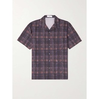 띠어리 THEORY Irving Camp-Collar Printed Linen Shirt 1647597307629096