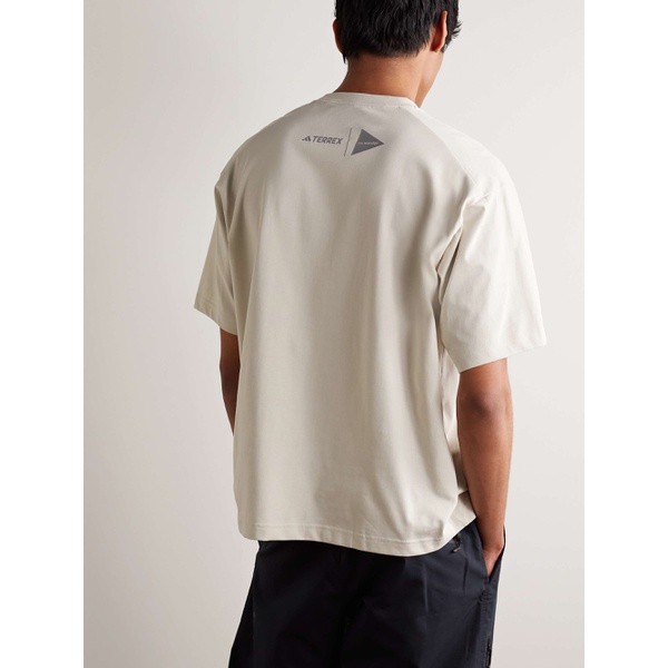 아디다스 아디다스 오리지널 ADIDAS ORIGINALS + 앤드원더 And Wander TERREX Printed Cotton-Blend Jersey T-Shirt 1647597307629203