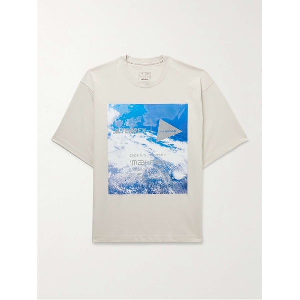 아디다스 아디다스 오리지널 ADIDAS ORIGINALS + 앤드원더 And Wander TERREX Printed Cotton-Blend Jersey T-Shirt 1647597307629203