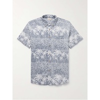 FAHERTY Breeze Button-Down Collar Printed Hemp-Blend Shirt 1647597307641747