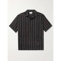 OLIVER SPENCER Camp-Collar Striped Linen Shirt 1647597307683203