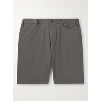 INCOTEX Slim-Fit Stretch-Cotton Poplin Bermuda Shorts 1647597307708031