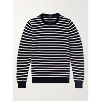 INCOTEX Striped Knitted Cotton Sweater 1647597307721277