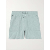 SAVE KHAKI UNITED Straight-Leg Distressed Organic Cotton-Jersey Drawstring Shorts 1647597307978580