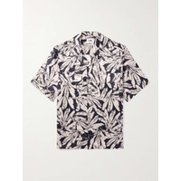NN07 Daniel Camp-Collar Floral-Print Cotton and Silk-Blend Shirt 1647597308046581