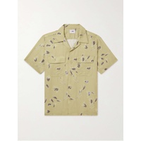 NN07 Daniel 5034 Convertible-Collar Printed TENCEL Lyocell and Linen-Blend Shirt 1647597308069504