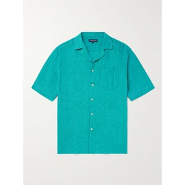 FRESCOBOL CARIOCA Angelo Camp-Collar Linen Shirt 1647597308106865