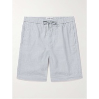 FRESCOBOL CARIOCA Felipe Straight-Leg Cotton and Linen-Blend Drawstring Shorts 1647597308106922