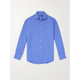 FRESCOBOL CARIOCA Antonio Cutaway-Collar Linen Shirt 1647597308106938