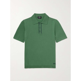 아페쎄 A.P.C. Jacky Logo-Embroidered Pima Cotton Polo Shirt 1647597308377592