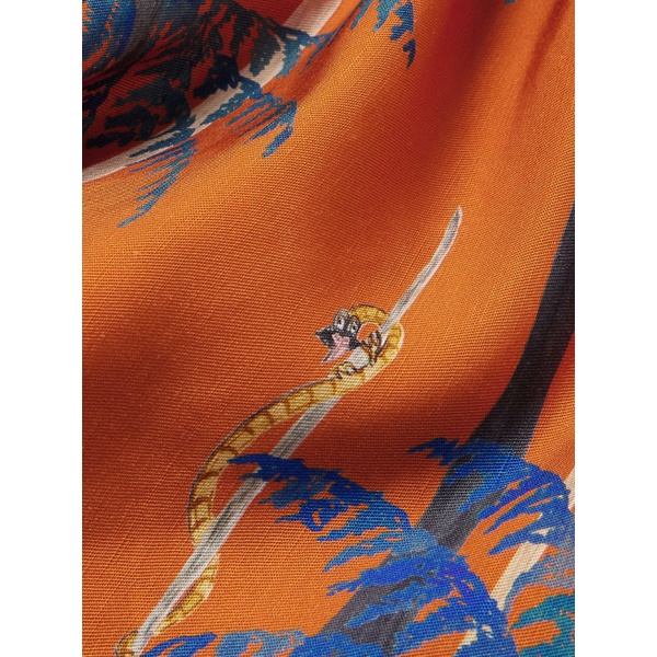  MANAAKI Mana Camp-Collar Printed Lyocell and Linen-Blend Shirt 1647597308632049