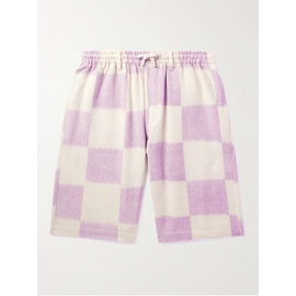 KARDO Straight-Leg Checked Cotton Drawstrings Shorts 1647597308646744