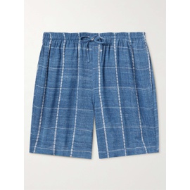 KARDO Straight-Leg Checked Cotton Drawstring Shorts 1647597308646760