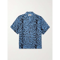와코마리아 WACKO MARIA Camp-Collar Leopard-Print Satin Shirt 1647597308786510