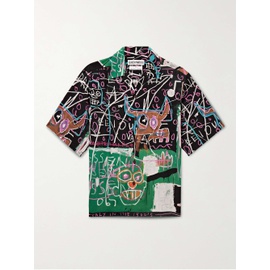 와코마리아 WACKO MARIA + Jean-Michel Basquiat Convertible-Collar Printed Woven Shirt 1647597308786524