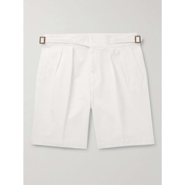 RUBINACCI Straight-Leg Pleated Cotton-Twill Shorts 1647597308896860