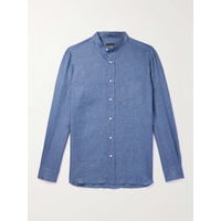 RUBINACCI Grandad-Collar Linen Shirt 1647597308896918