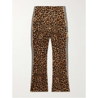 KAPITAL Straight-Leg Webbing-Trimmed Leopard-Print Tech-Jersey Track Pants 1647597309323342