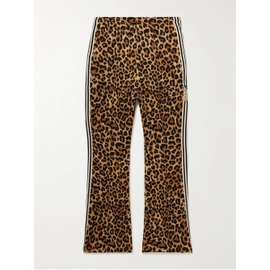 KAPITAL Straight-Leg Webbing-Trimmed Leopard-Print Tech-Jersey Track Pants 1647597309323342