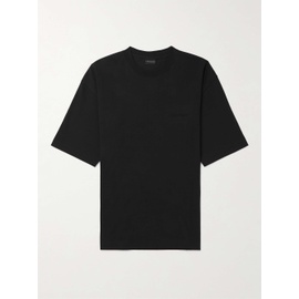 발렌시아가 BALENCIAGA Logo-Embroidered Cotton-Jersey T-Shirt 1647597309528756
