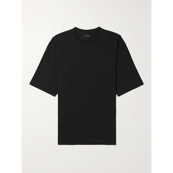발렌시아가 발렌시아가 BALENCIAGA Logo-Embroidered Cotton-Jersey T-Shirt 1647597309528756
