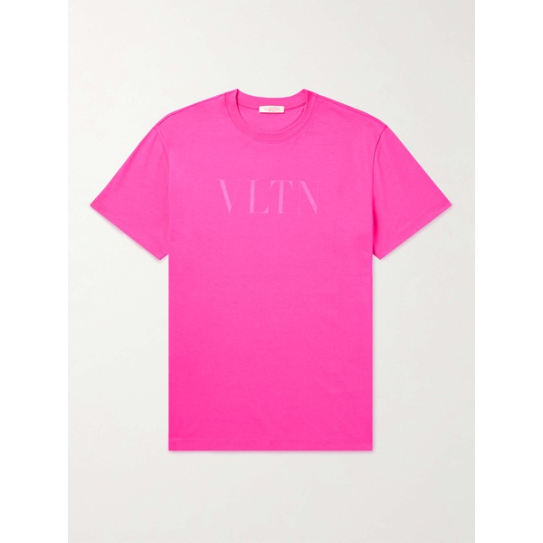  발렌티노 VALENTINO GARAVANI Logo-Print Cotton-Jersey T-Shirt 1647597309914875