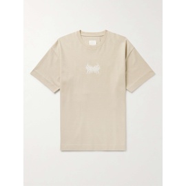 지방시 GIVENCHY Slim-Fit Logo-Embroidered Cotton-Jersey T-Shirt 1647597309942967