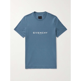 지방시 GIVENCHY Logo-Print Cotton-Jersey T-Shirt 1647597309942991