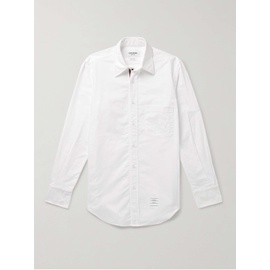 톰브라운 THOM BROWNE Slim-Fit Button-Down Collar Logo-Appliqued Cotton Oxford Shirt 1647597309955717
