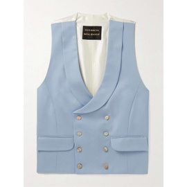 FAVOURBROOK Dukes Slim-Fit Shawl-Lapel Double-Breasted Linen Waistcoat 1647597309989929