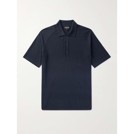 조르지오 아르마니 GIORGIO ARMANI Cotton and Cashmere-Blend Pique Polo Shirt 1647597310047663
