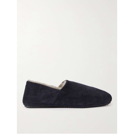MR P. Babouche Shearling-Lined Suede Slippers 1647597310185855