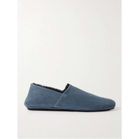 MR P. Babouche Shearling-Lined Suede Slippers 1647597310185866