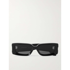 오프화이트 OFF-WHITE Roma Logo-Embellished Rectangular-Frame Acetate Sunglasses 1647597310320815