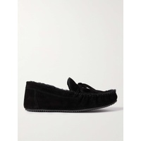 MR P. Shearling-Lined Suede Slippers 1647597310449874