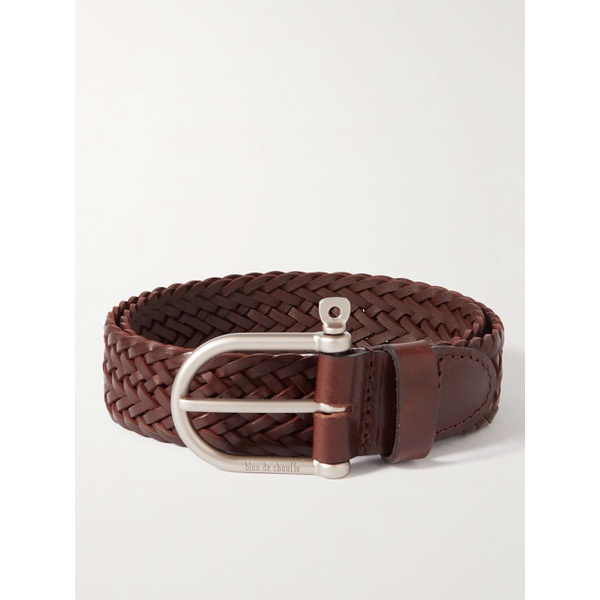  BLEU DE CHAUFFE 3.5cm Woven Leather Belt 1647597310527087