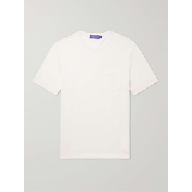 랄프로렌 RALPH LAUREN PURPLE LABEL Cotton, Silk and Linen-Blend Pique T-Shirt 1647597310739495