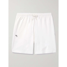 WTAPS Straight-Leg Logo-Embroidered Cotton-Blend Jersey Shorts 1647597310971261