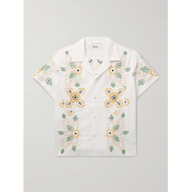 보디 BODE Buttercup Camp-Collar Embroidered Cotton-Voile Shirt 1647597311226843