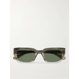 MR LEIGHT Maverick S Rectangular-Frame Acetate and Gunmetal-Tone Sunglasses 1647597311319094