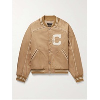CHERRY LOS ANGELES Film Crew Appliqued Cotton-Twill Varsity Jacket 1647597313222712