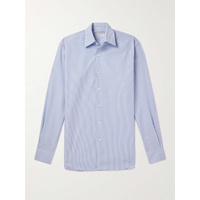 SAMAN AMEL Striped Cotton-Poplin Shirt 1647597313450267