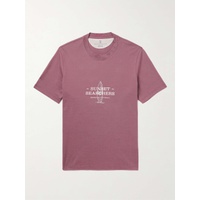 브루넬로 쿠치넬리 BRUNELLO CUCINELLI Printed Cotton and Linen-Blend Jersey T-Shirt 1647597313975330