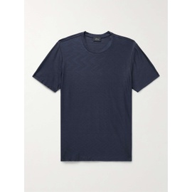 브리오니 BRIONI Cotton and Silk-Blend T-Shirt 1647597314011905
