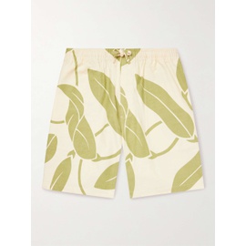 YMC Z Straight-Leg Printed Cotton-Canvas Drawstring Shorts 1647597314221691