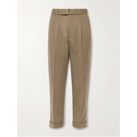 OFFICINE GEENEERALE 휴고 Hugo Tapered Belted Cotton-Blend Corduroy Suit Trousers 1647597314272390